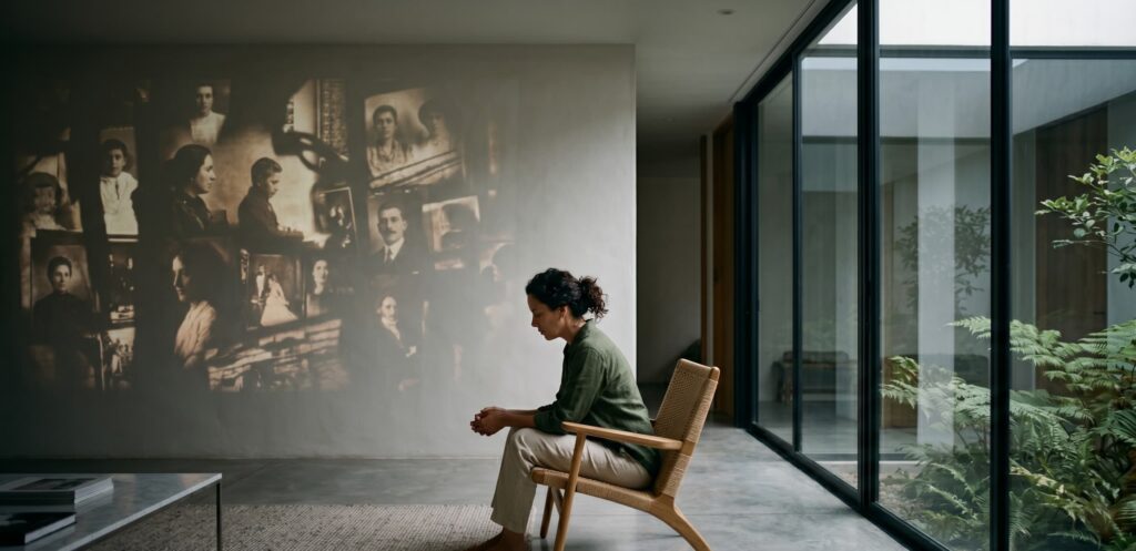 Gaby Aguirre explicando los conceptos de raíces y alas en psicoterapia clínica